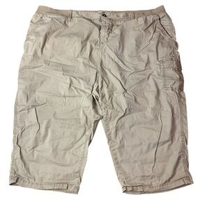 Sonoma Goods For Life Cargo Capris | Khaki Beige | Plus Size 24W
